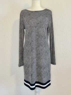 Michael Kors Long Sleeve Shift Dress, Size M